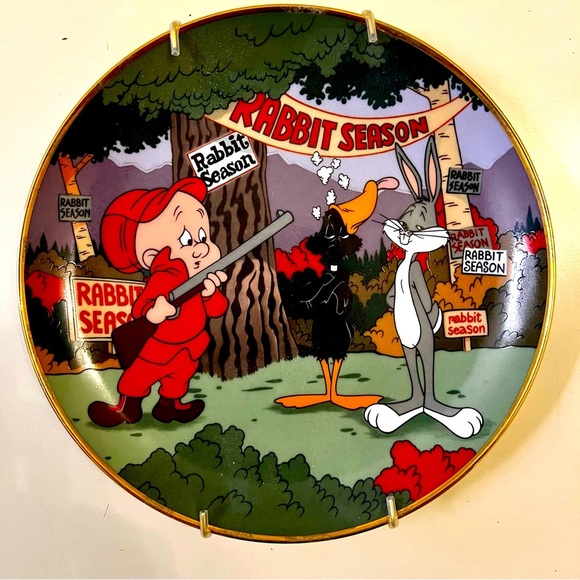 Franklin Mint | Dining | Warner Brothers Looney Tunes Rabbit Seasoning ...